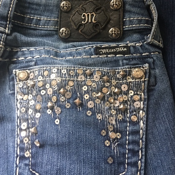 Miss Me Boot Cut jeans size 26 - Picture 3 of 4