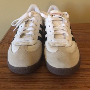 White Adidas Samba shoe