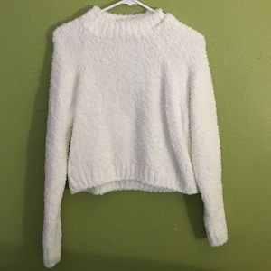 Fluffy crop sweater