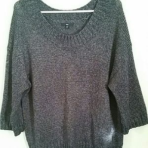 Shimmery  Acrylic Crop Sweater