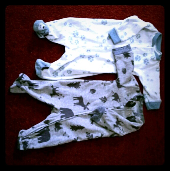 Carter's newborn Onesie with forest animals.