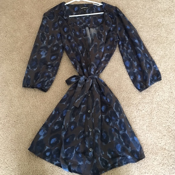 Express silk wrap dress