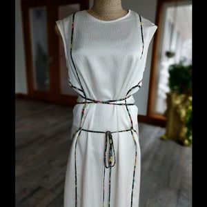 White silk Tess Giberson dress