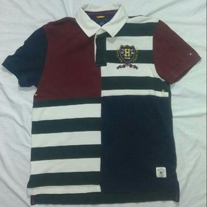 Mens Vintage Tommy Hilfiger Colorblock Polo