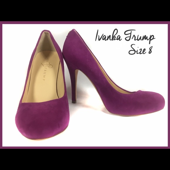 Stunning Ivanka Trump fuchsia suede leather heels