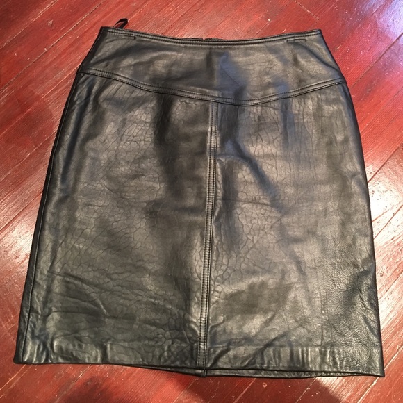 Black Leather Skirt