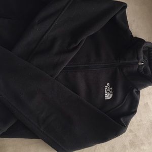 BLACK NORTHFACE JACKET VERY WORN