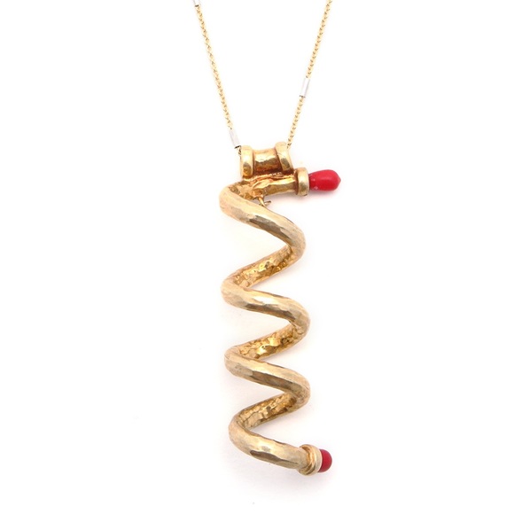 Red Coil Necklace.