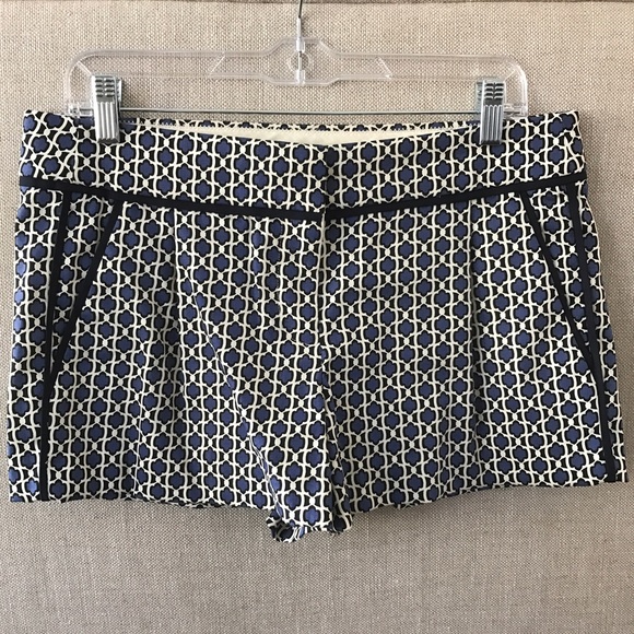 Blue and cream shorts from J Crew