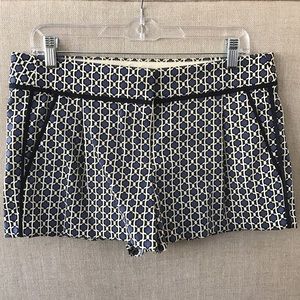 Blue and cream shorts from J Crew