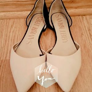 Nude Faux Animal Skin, cutout flats