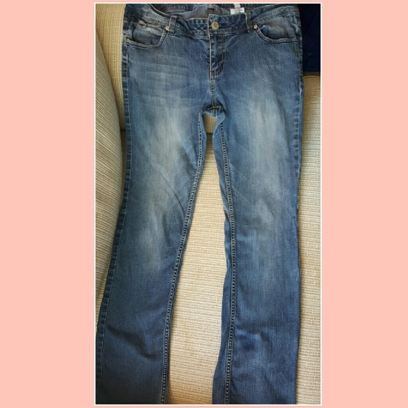 Light/Medium Blue Bootcut Jeans