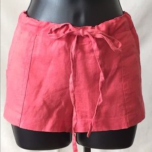 Love Culture Coral linen shorts