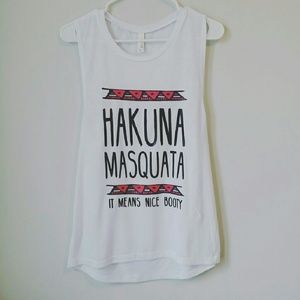 Hakuna Masquata Tank | Funny workout tank
