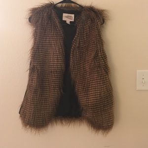faux fur vest