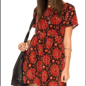 Tiara Babydoll dress in Hot Sun Velvet