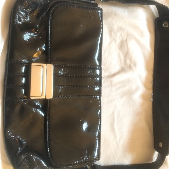 Ann Taylor Loft patent leather clutch
