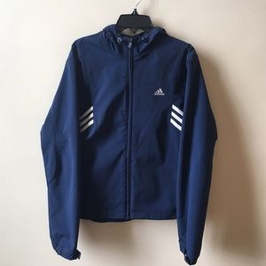 NWT Adidas Navy Blue Jacket ClimaProof Windproof M
