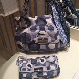 Authentic Coach Tote with Matching Wallet