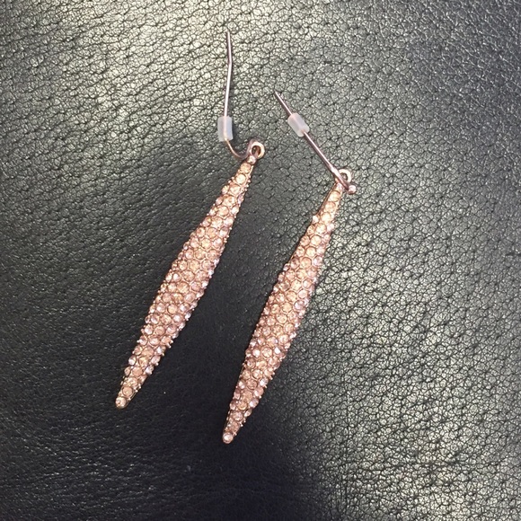 Rose gold fashion earrings