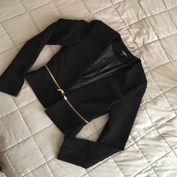 ASOS Jackets & Blazers - Black Zipper Blazer