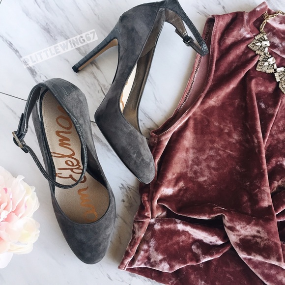 Sam Edelman Shoes - Gray suede pumps