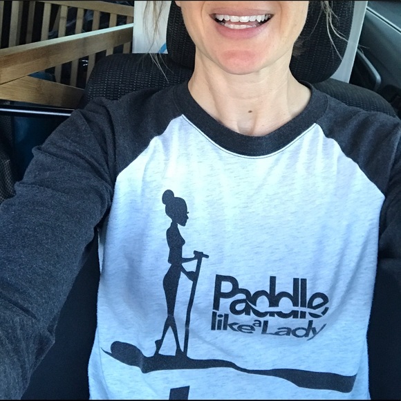 Paddle Like A Lady 3/4 sleeve raglan - Picture 3 of 4
