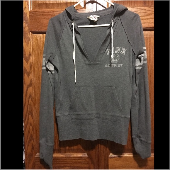 Grey pink sweatshirt