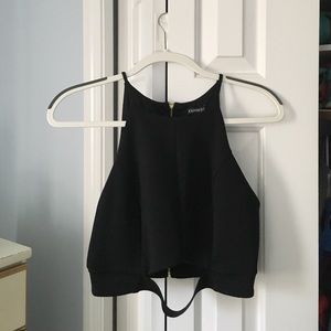 Express black crop top
