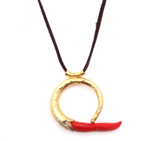Red Loop Necklace.