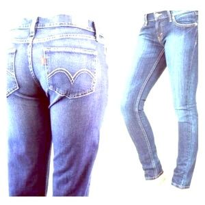 Levi's 524 too superlow skinny jeans 25 x 32🎄☃❤️☄