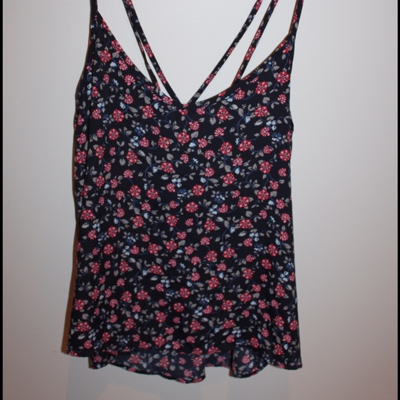Navy Flowered tank.