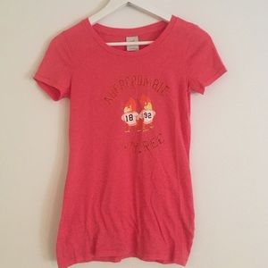 Peach Abercrombie tee