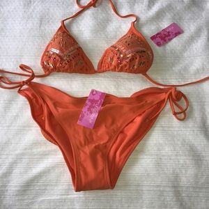 Orange bikini