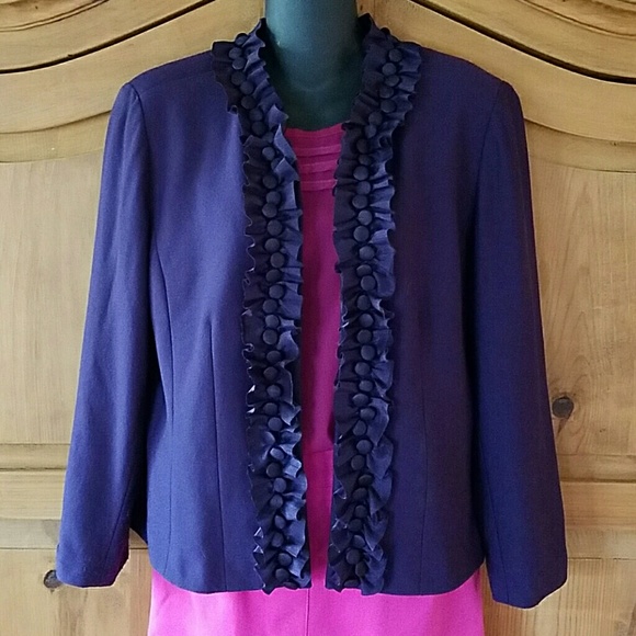 Coldwater Creek purple blazer