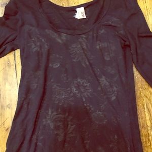 Sheer patterned T-shirt