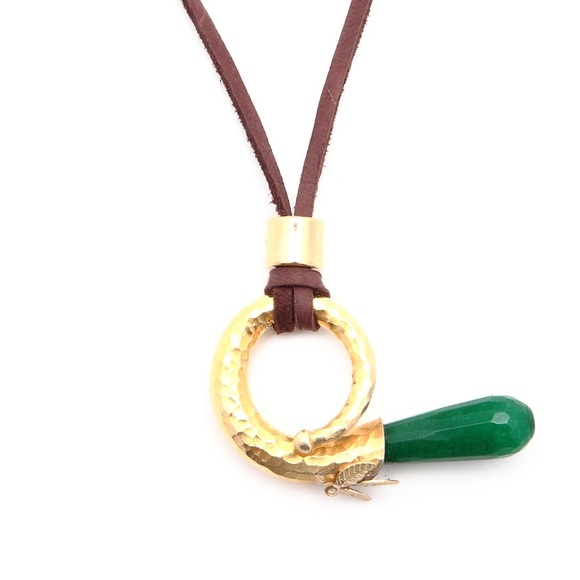 Green O Necklace.