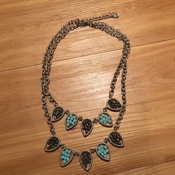 Layered Silver & Beaded Necklace