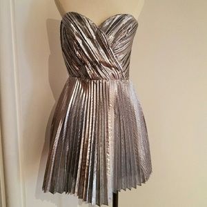 Silver cocktail dress