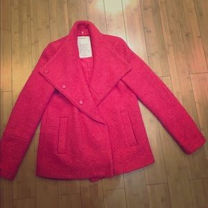 Pink wool peacoat ( only worn once)