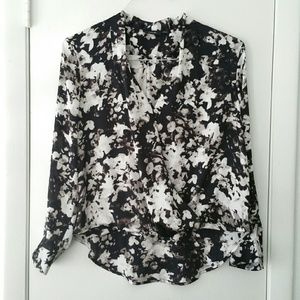 DONATED!! Apt 9 Black and White High-Low Blouse