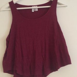 Deep red/purple tank top