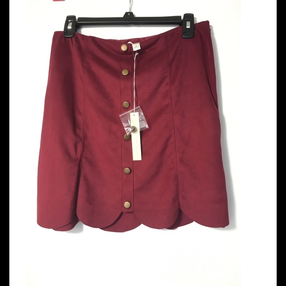 FLASH SALE - LC Lauren Conrad Faux-Suede Skirt 4 - Picture 4 of 6