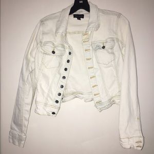 White jean jacket