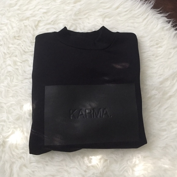 Mock turtleneck black sweatshirt NWT - Picture 1 of 4