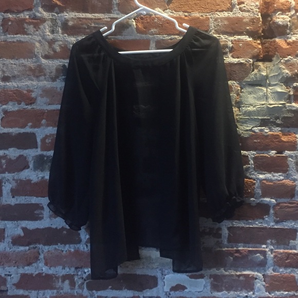 Black sheer top