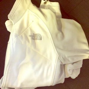 Women's white North Face Shell Jacket