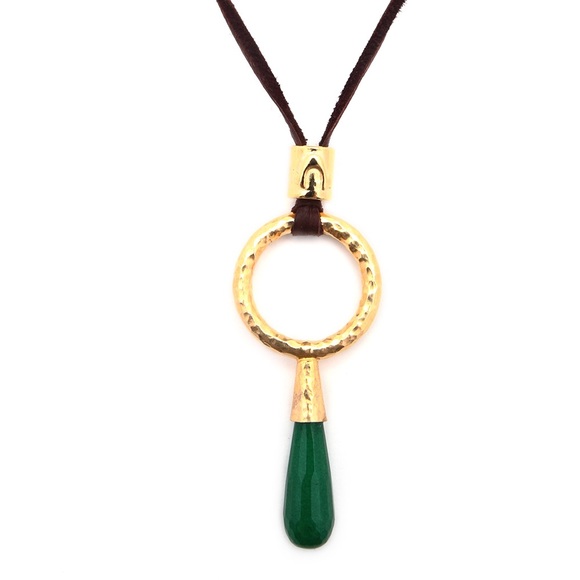 Green Drop Necklace.