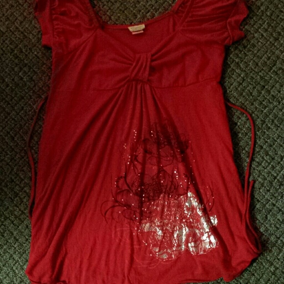 Red Maternity top