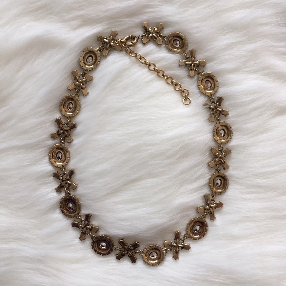 "Serena" Necklace || Clear Crystal XOXO Statement - Picture 4 of 6